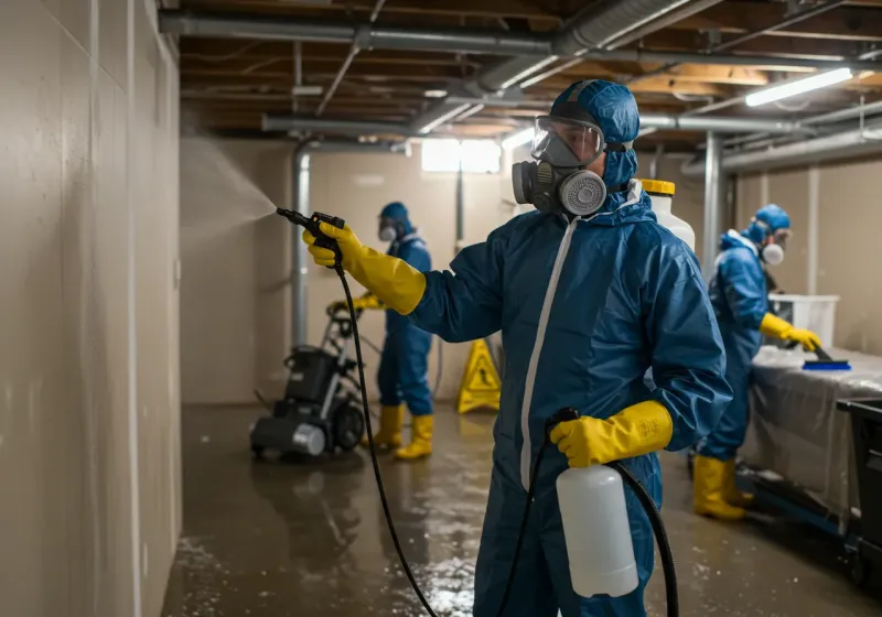 Basement Sanitization and Antimicrobial Treatment process in Papaikou, HI