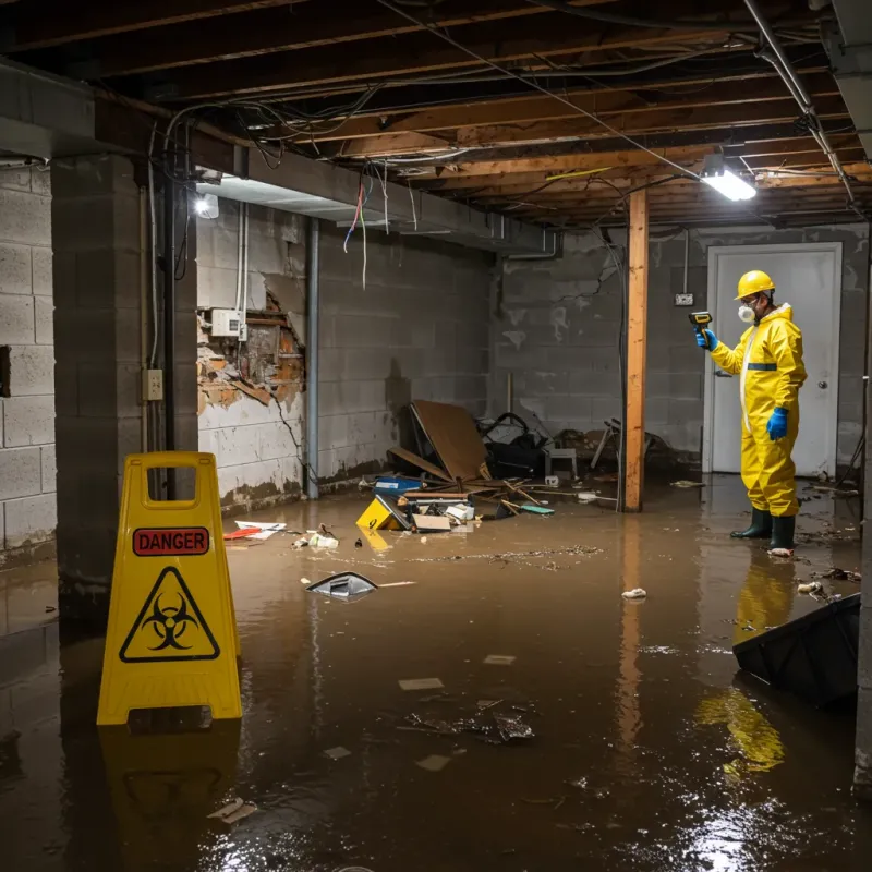 Flooded Basement Electrical Hazard in Papaikou, HI Property
